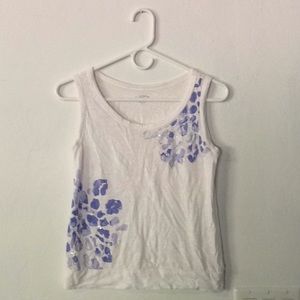 Sleeveless White LOFT Shirt